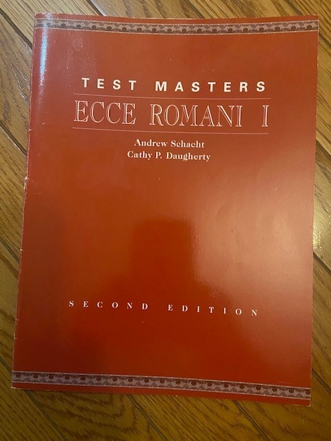 ECCE ROMANI LEVEL I – TEST MASTERS I (LATIN AND ENGLISH By Andrew Schacht