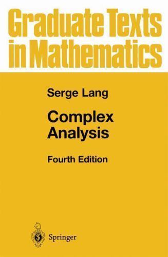 Complex Analysis, Hardcover by Lang, Serge, Like New Used, Free shipping in t…
