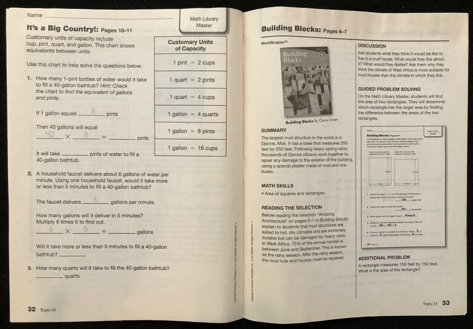 4th Grade – MATH LIBRARY – Guided Problem Solving (ETA/ Cuisenaire, WorldScapes)