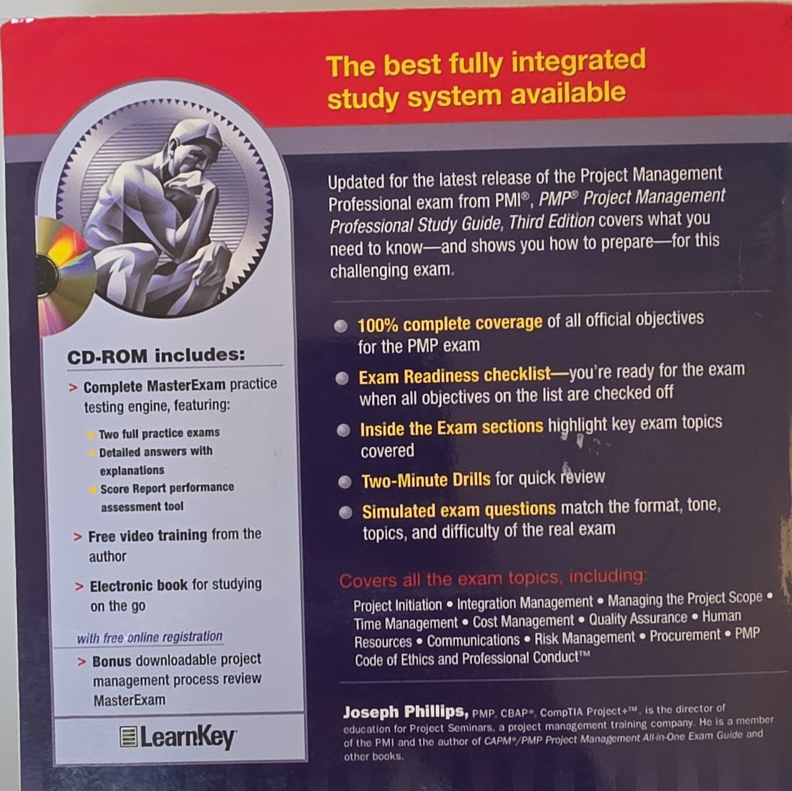 McGraw-Hill PMP Project Management Pro Study Guide 3rd Ed LearnKey Phillips