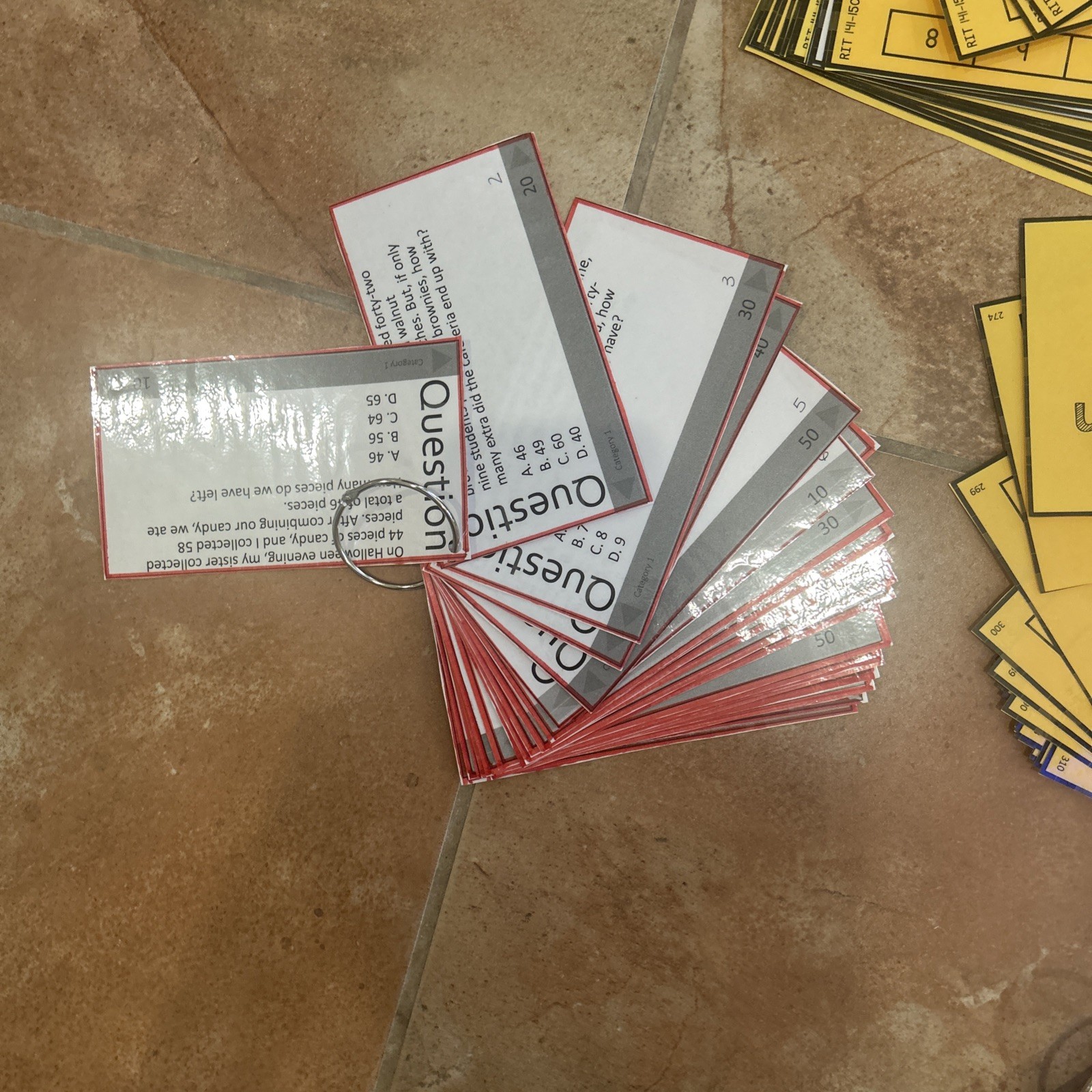 8 Sets Of 2nd Grade Math Problems. Great For Centers