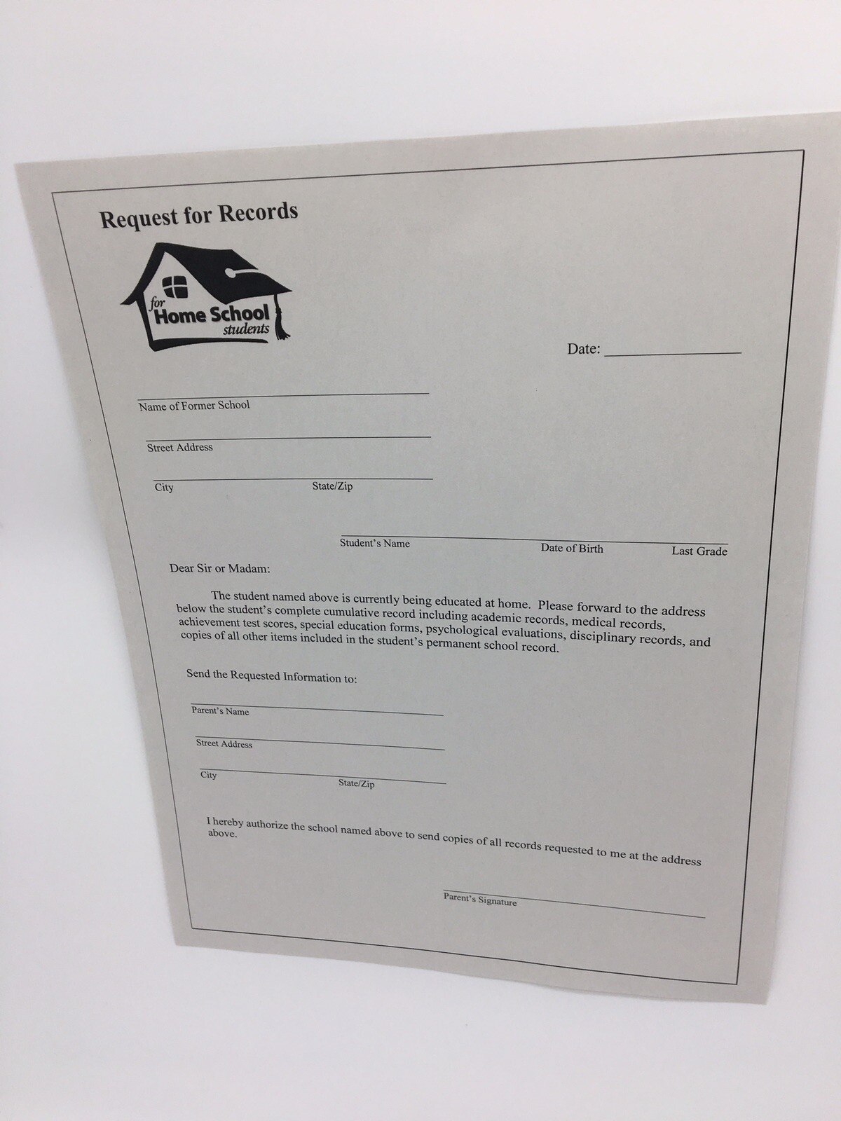 Record Keeping Kit, High School 4 Report Cards & 1 Homeschool Transcript Folder