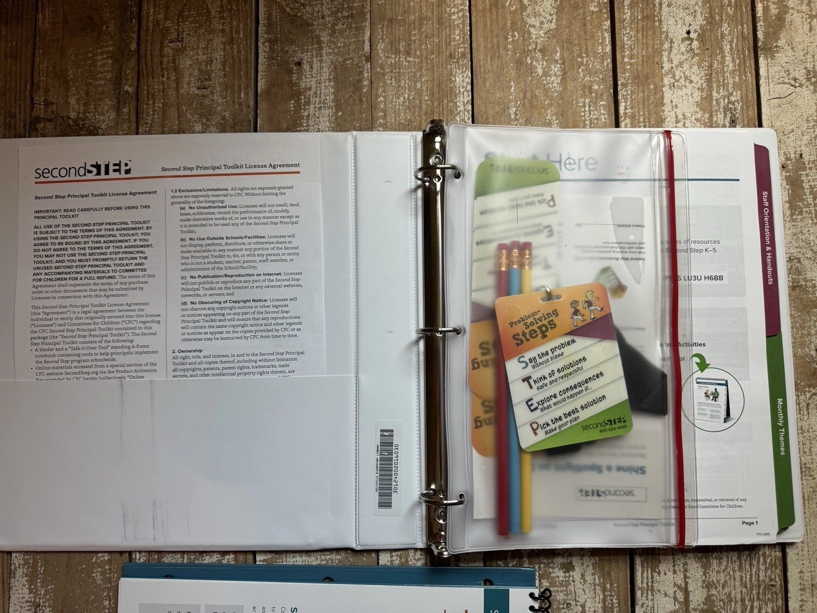 Principal Toolkit Binder Second Step Skills For Social & Academic Success EUC