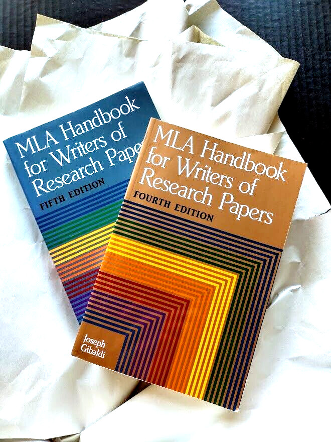 Vtg MLA Handbook For Writers of Research Papers set of 2 Paperbacks 1995 & 1999
