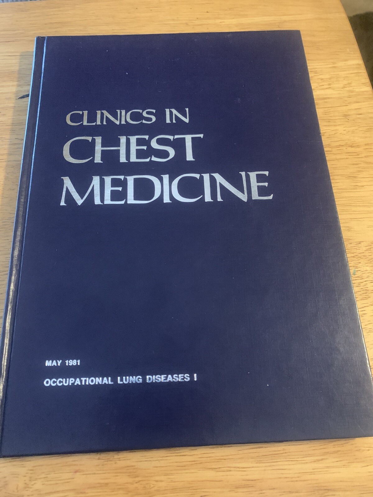 Clinics In Chest Medicine Hardcover Book: Occupational Lung Diseases 1