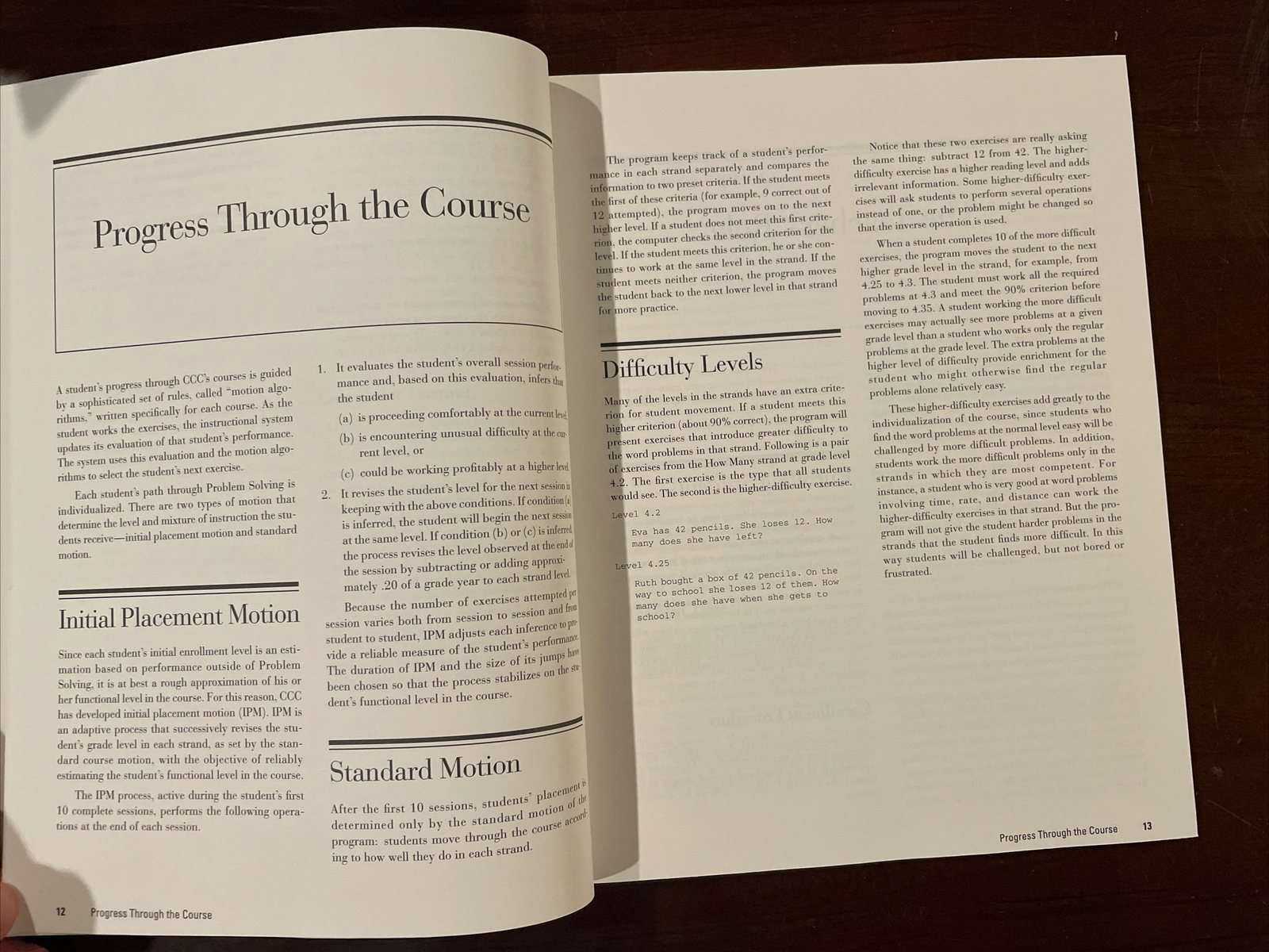 Computer Curriculum Corporation Problem Solving Teachers Handbook Math
