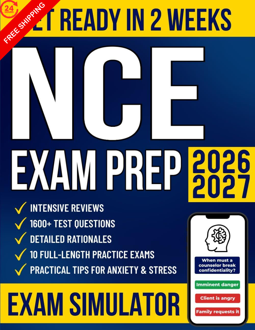 NCE Exam Prep: The All-in-One Study Guide to Get Ready in No Time and Pass…