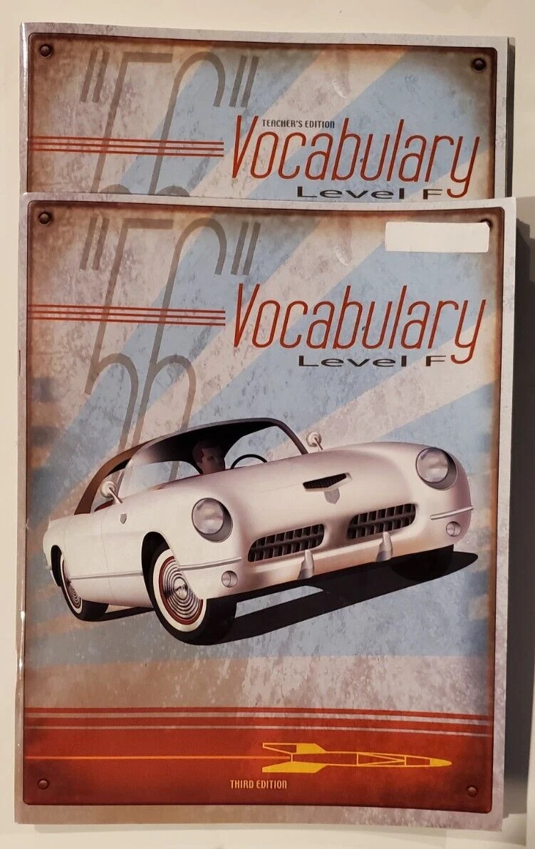 BJU Press Vocabulary Level F Subject Kit ( 3rd Ed.) – Student & Teacher Books