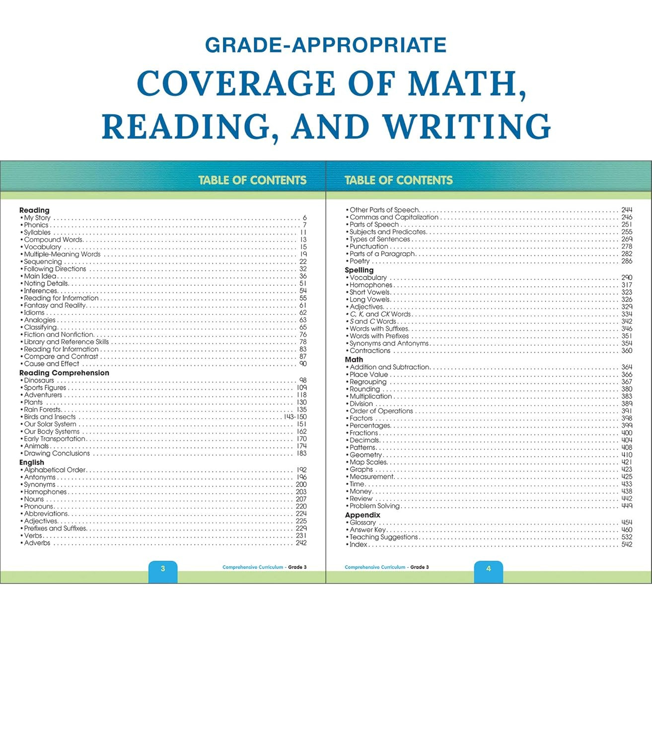 Carson Dellosa Comprehensive Curriculum of Basic Skills 3Rd Grade Workbook, Read