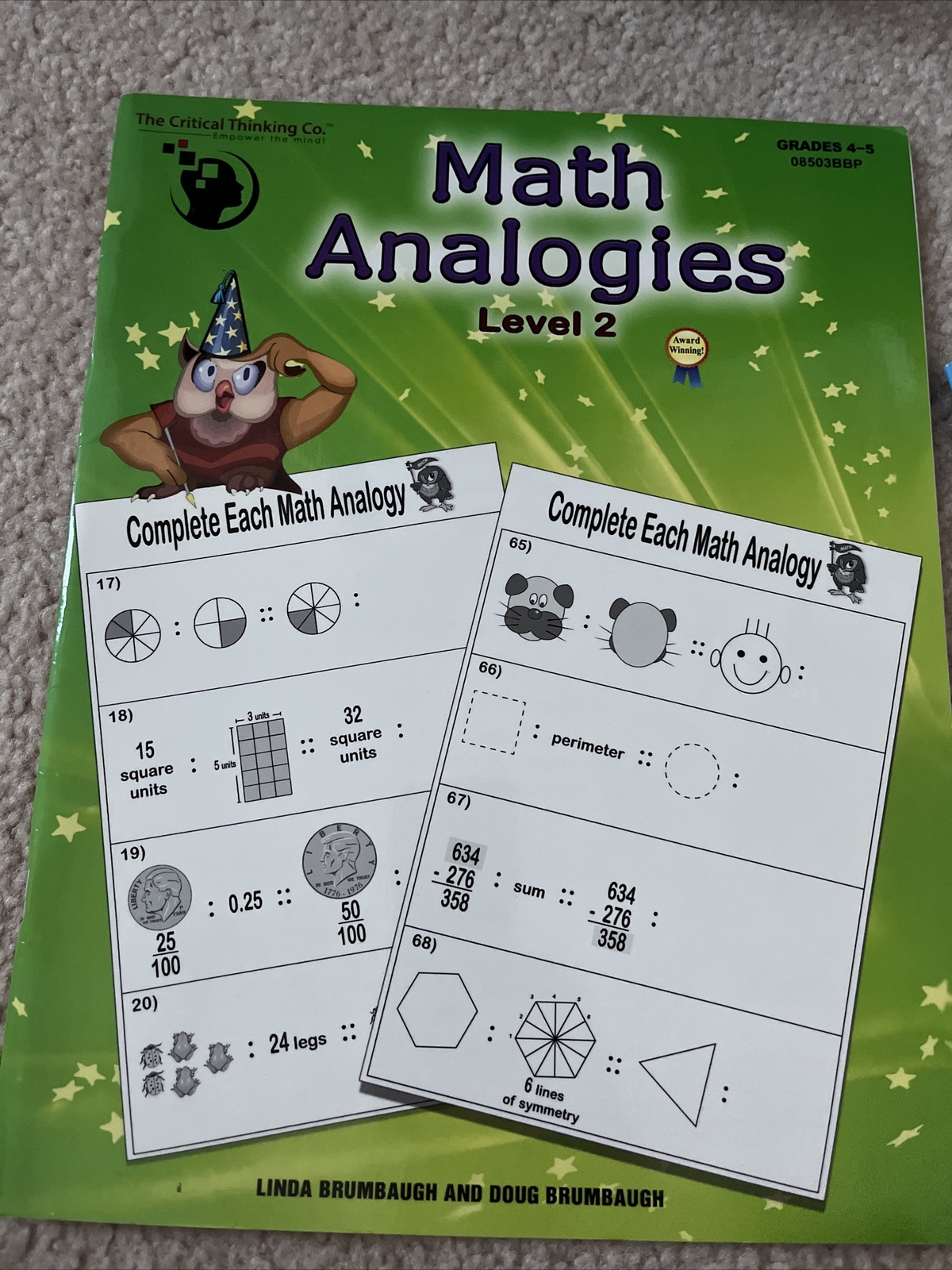 Math Analogies Level 2 And level 3 , Grades 4-5, 6-7