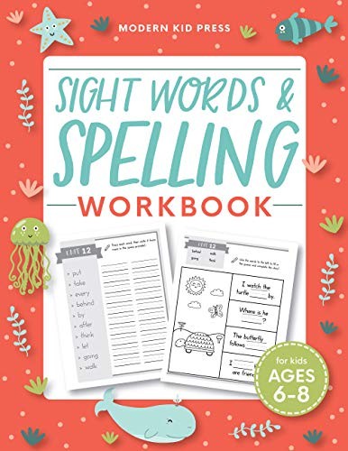Sight Words and Spelling Workbook for Kids Ages 6-8: Lea… by Press, Modern Kid