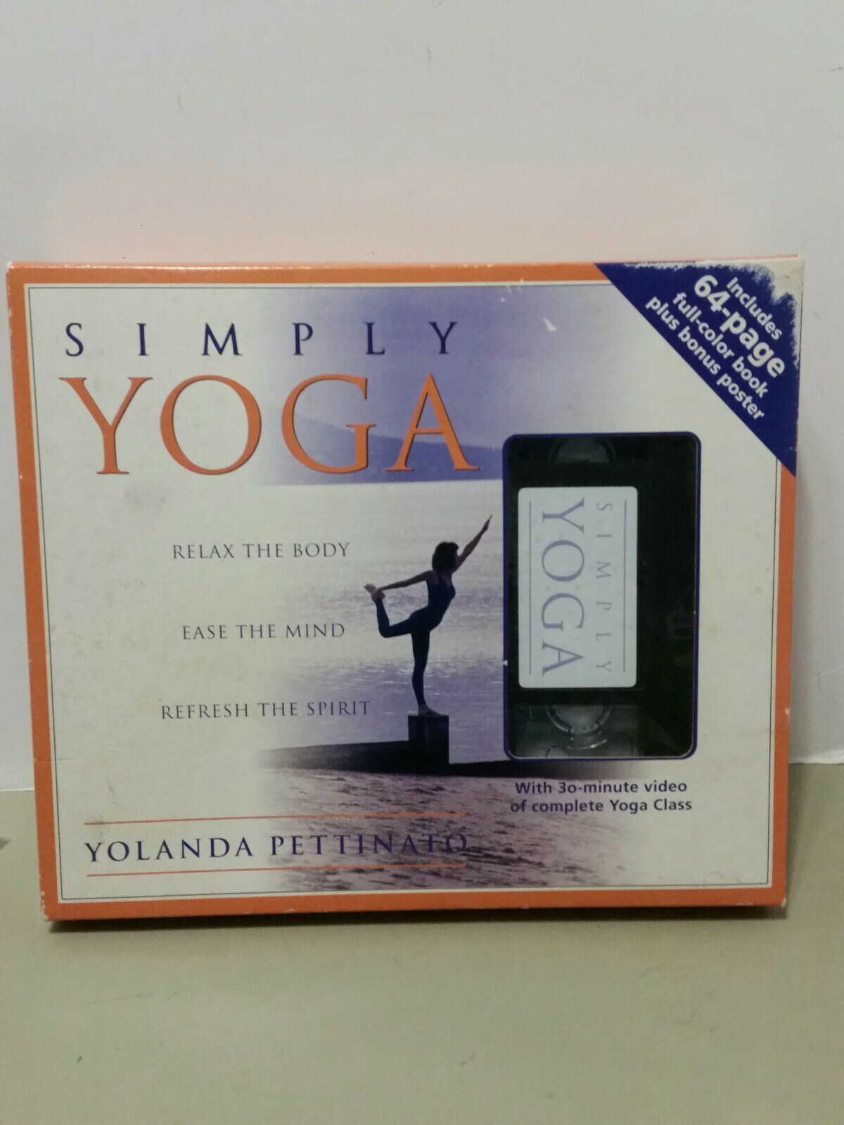 SIMPLY YOGA BOOK AND VIDEO SET By Yolanda Pettinato Vhs