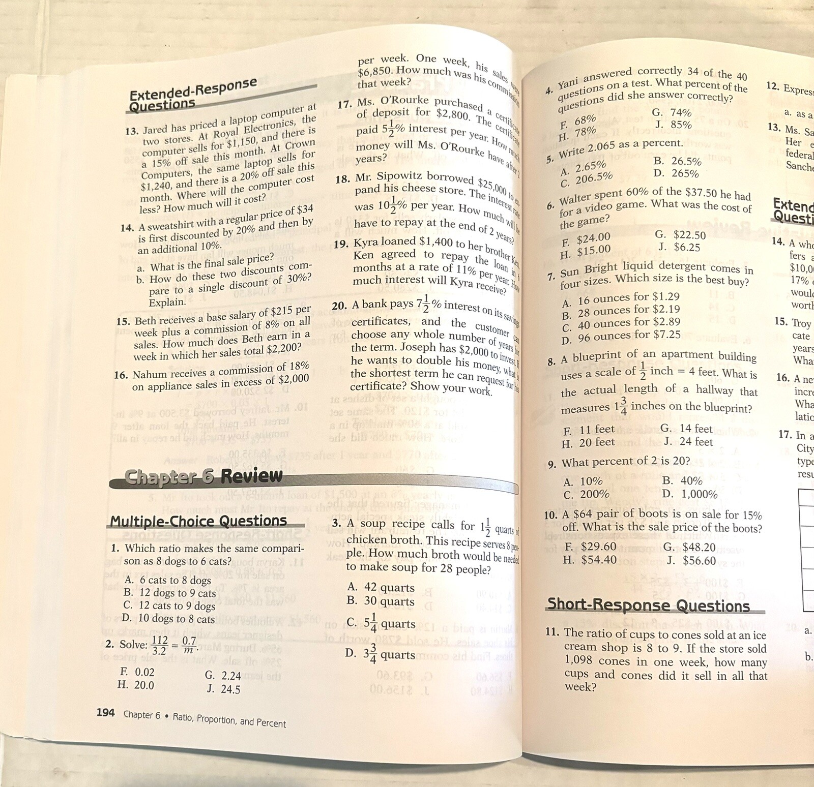Reviewing Mathematics Preparing for the 8th grade Test New York Review Test