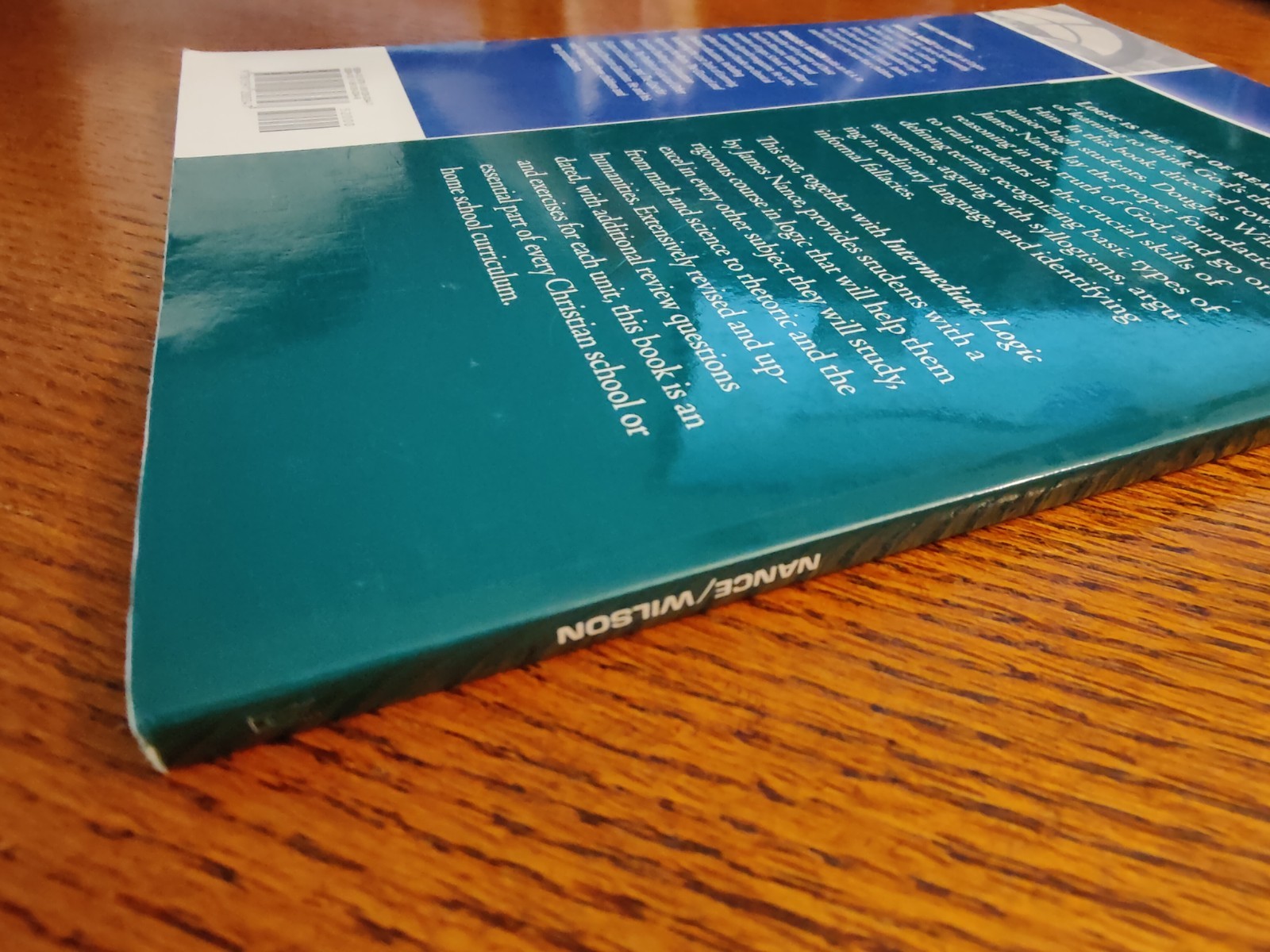 VERY GOOD Introductory Logic, Answer Key, James B. Nance, Wilson, Canon Press