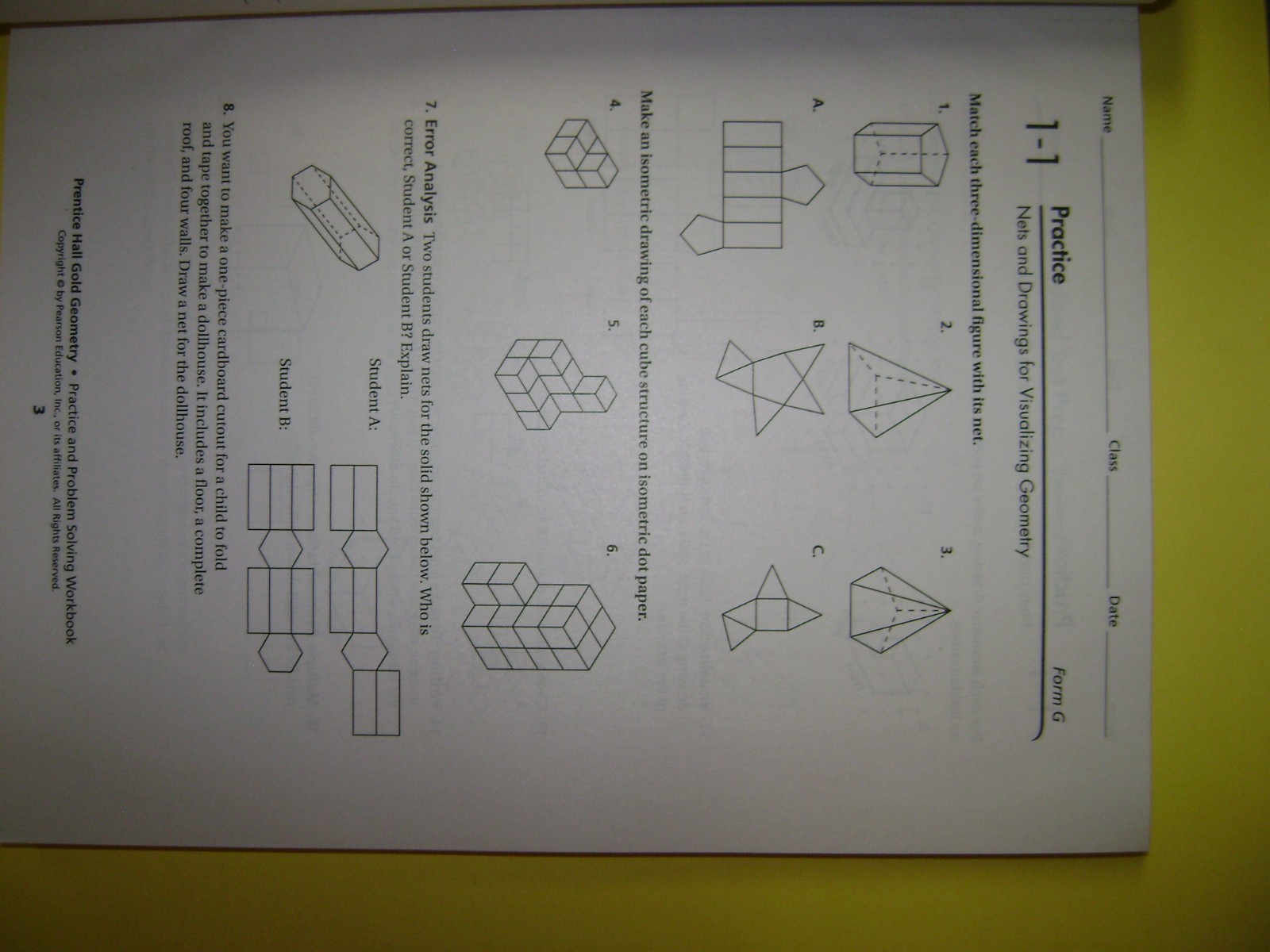 Prentice Hall Geometry Practice and Problem Solving Workbook (Florida) @2015