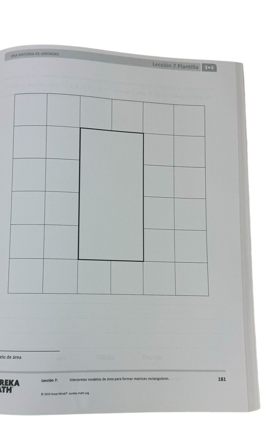 Spanish Eureka Math Learn Workbook Grade 3 Modules 3-4 by Great Minds