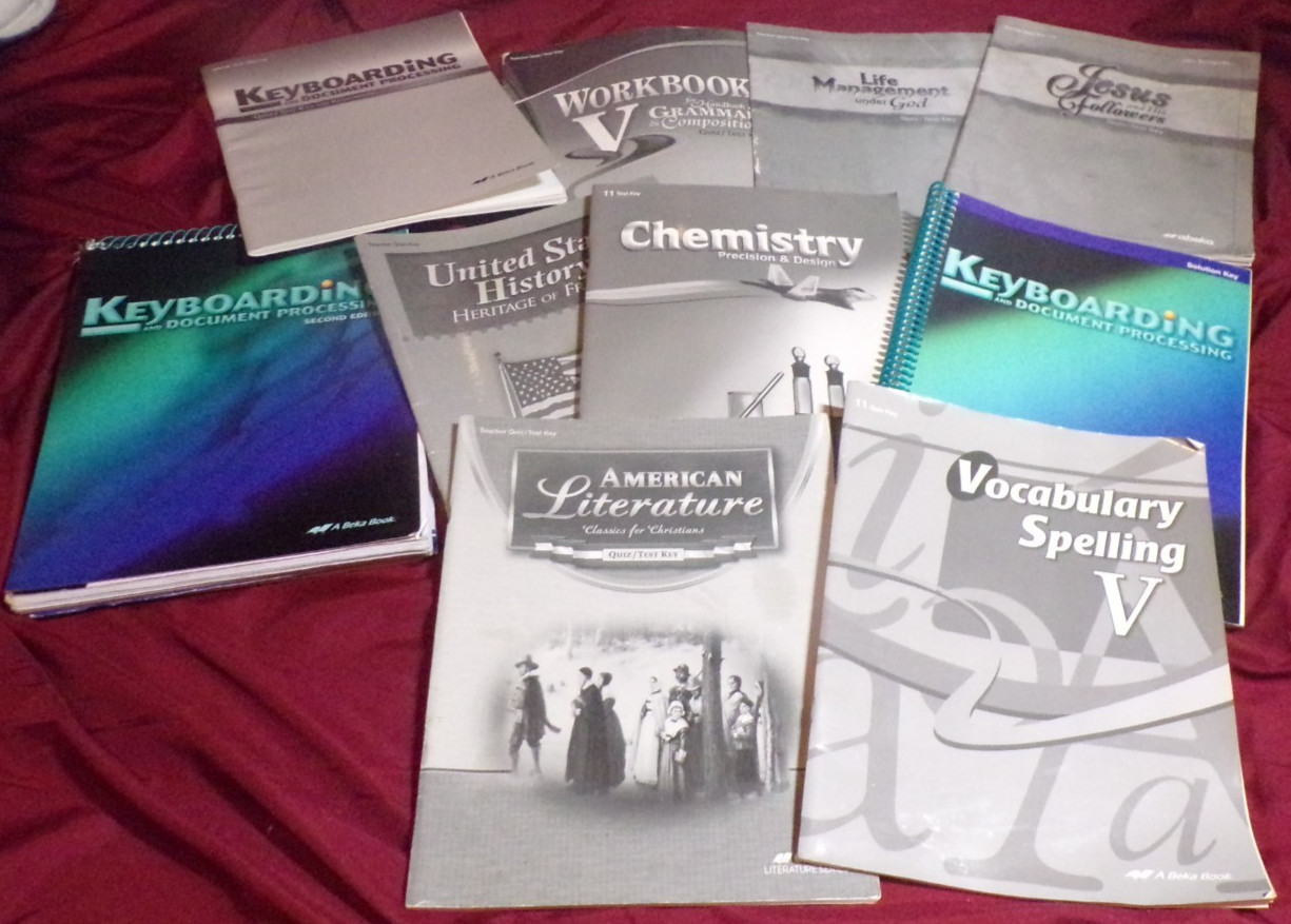 11th grade mix Abeka keys/ Geometry Book (Forgot to Include in Main Picture)