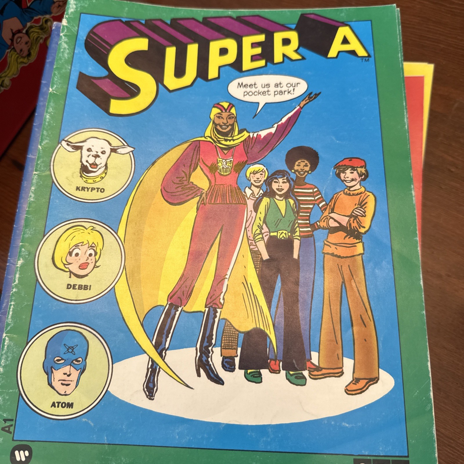 SRA Super A RARE Warner Educational Kit DC Batman Superman WW 1977 Wrong Lid
