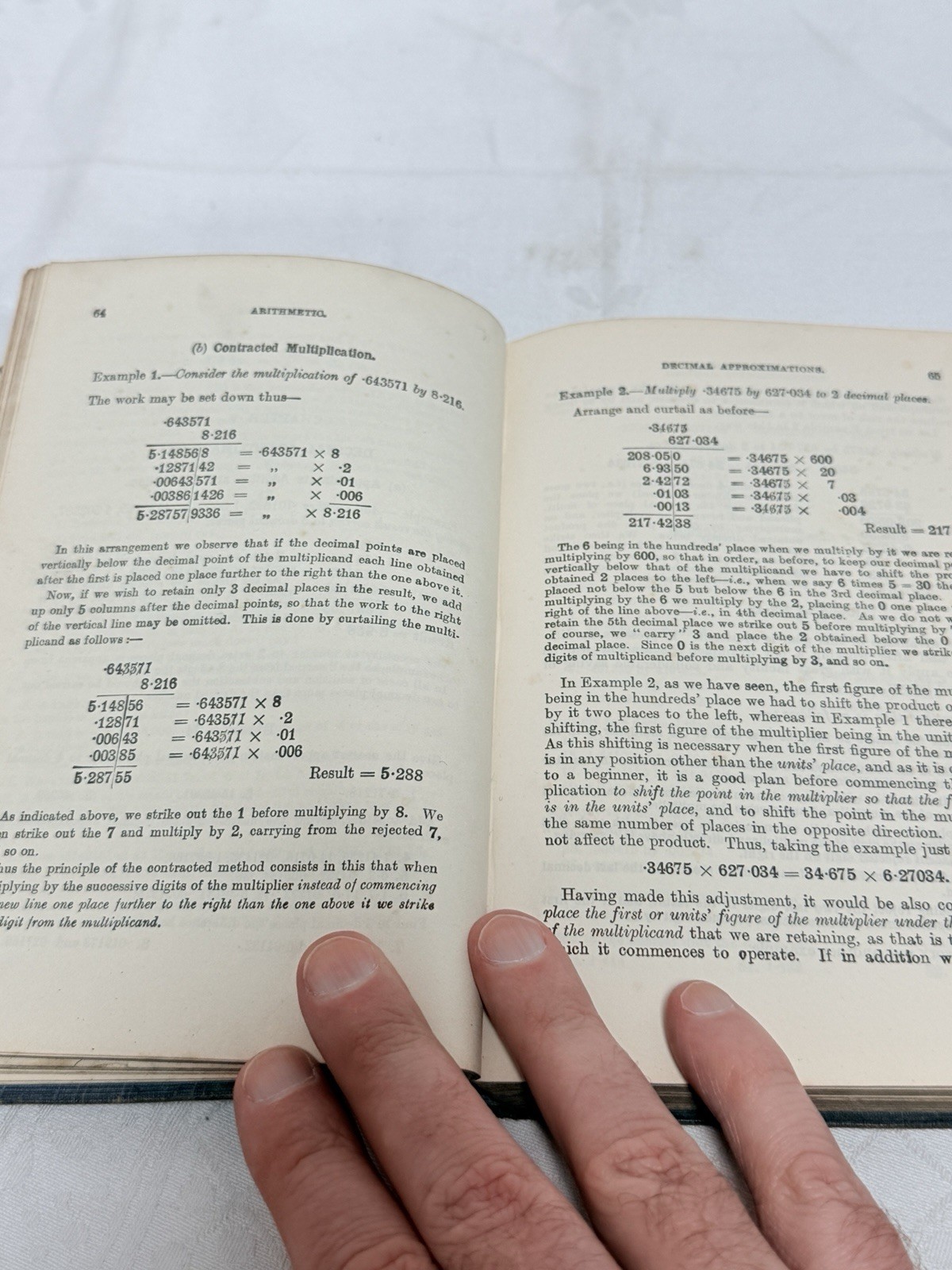 Arithmetic Hardback 1928 Alexander Symon George Millikin Maths Textbook