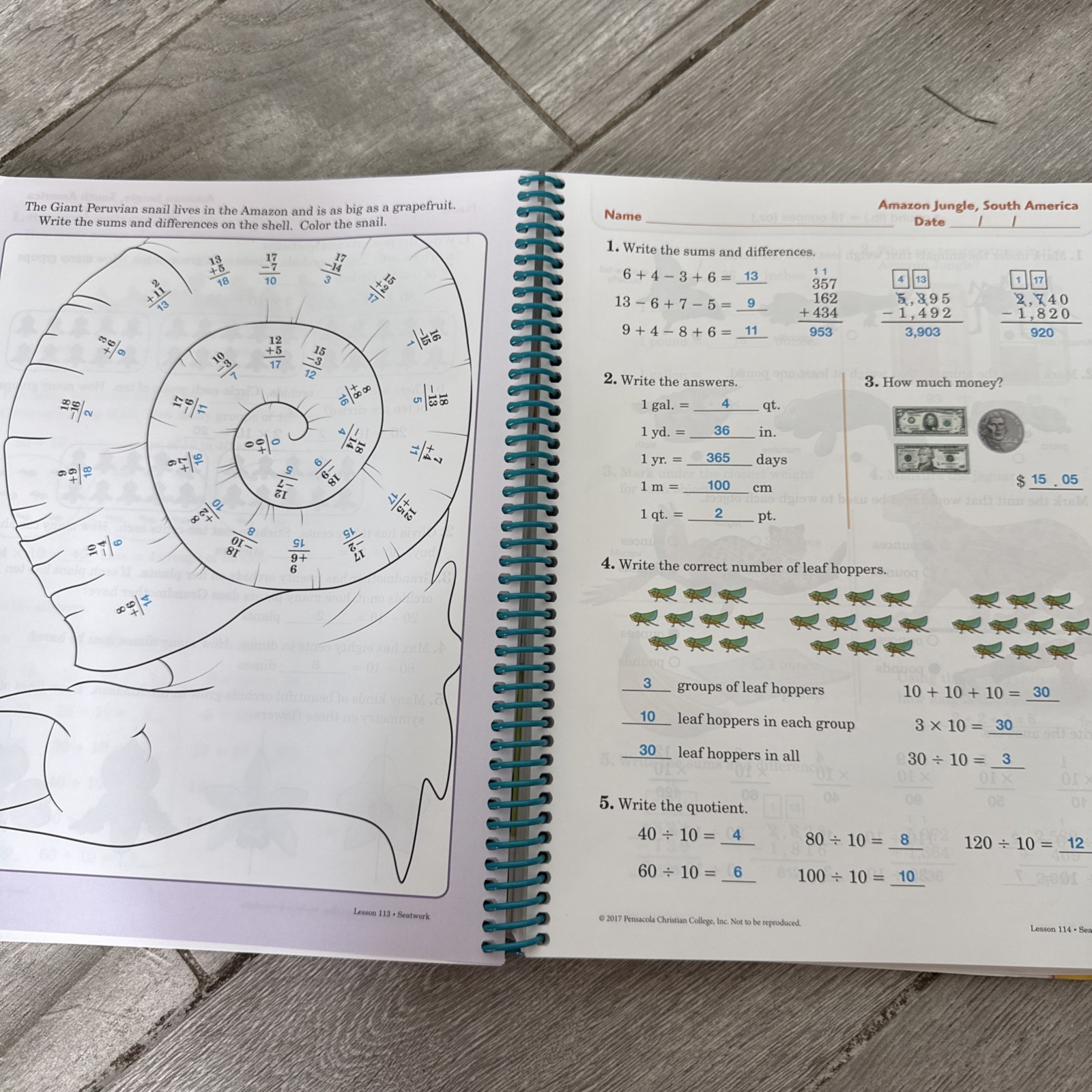 Abeka Arithmetic 2 Work Text Teacher Key And Test/speed Drill Key Second Edition
