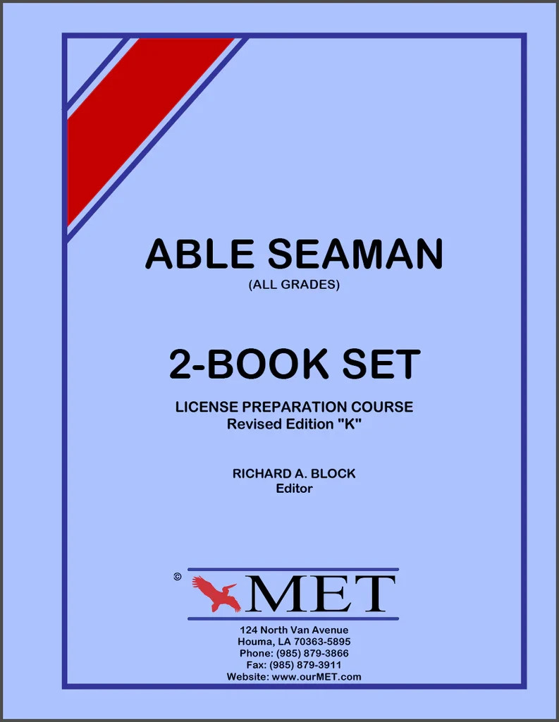 ABLE SEAMAN LICENSE PREP BOOK SET : MET