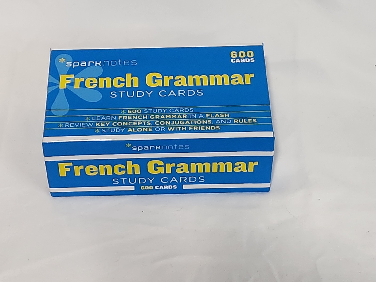 Spark Notes Study Cards, FRENCH GRAMMAR, 600 Cards, Learn French In A Flash
