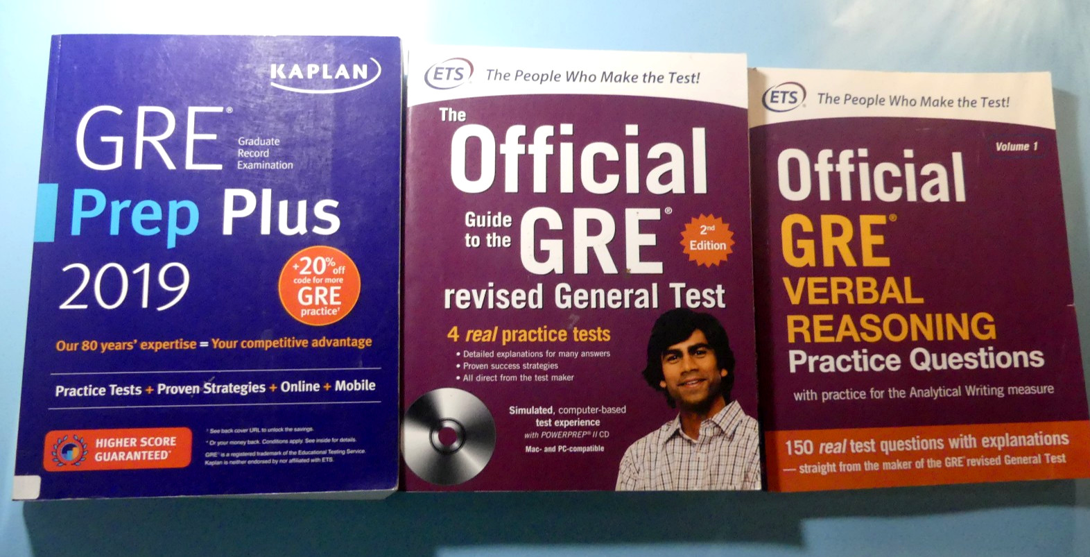 ETS Official GRE Verbal Reasoning & General Tests & Kaplan GRE Prep Plus