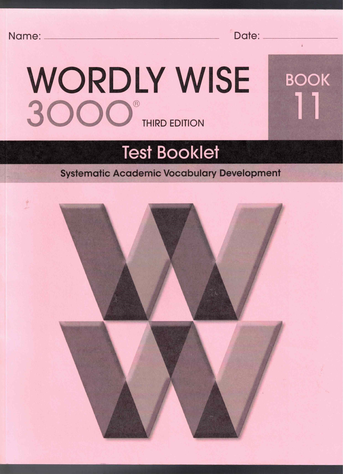 Wordly Wise 3000 Book 11 Test Booklet School Specialty