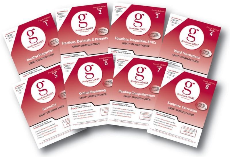 Manhattan GMAT Set Of 8 Strategy Guides 4th Edition