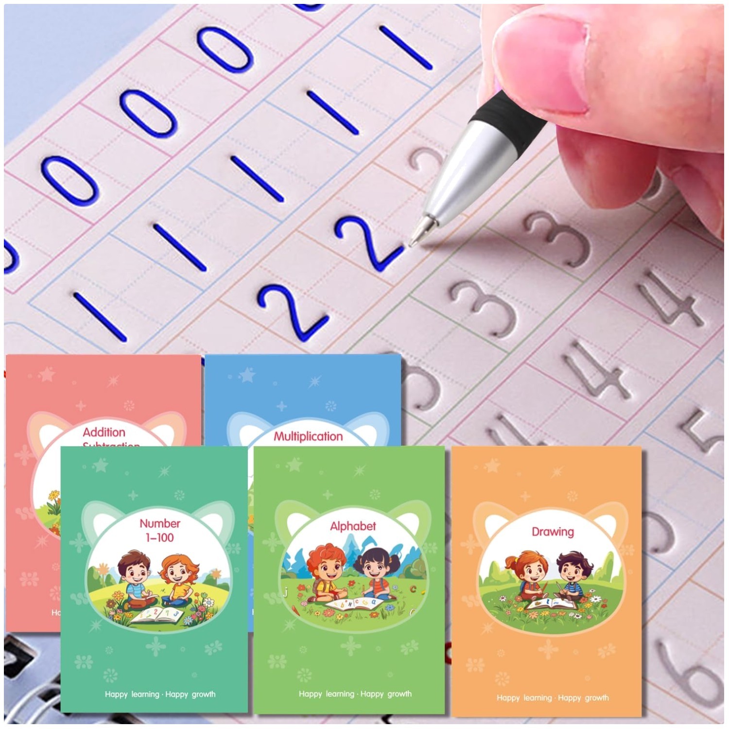 Engaging Magic Practice Copybook Set: Foster Writing Skills in Young Learners