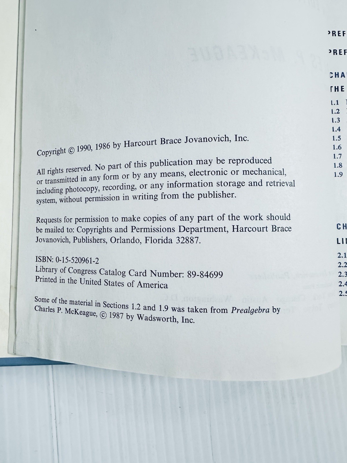 Elementary & Intermediate Algebra 4th Ed McKeague 2 Book Set College Math
