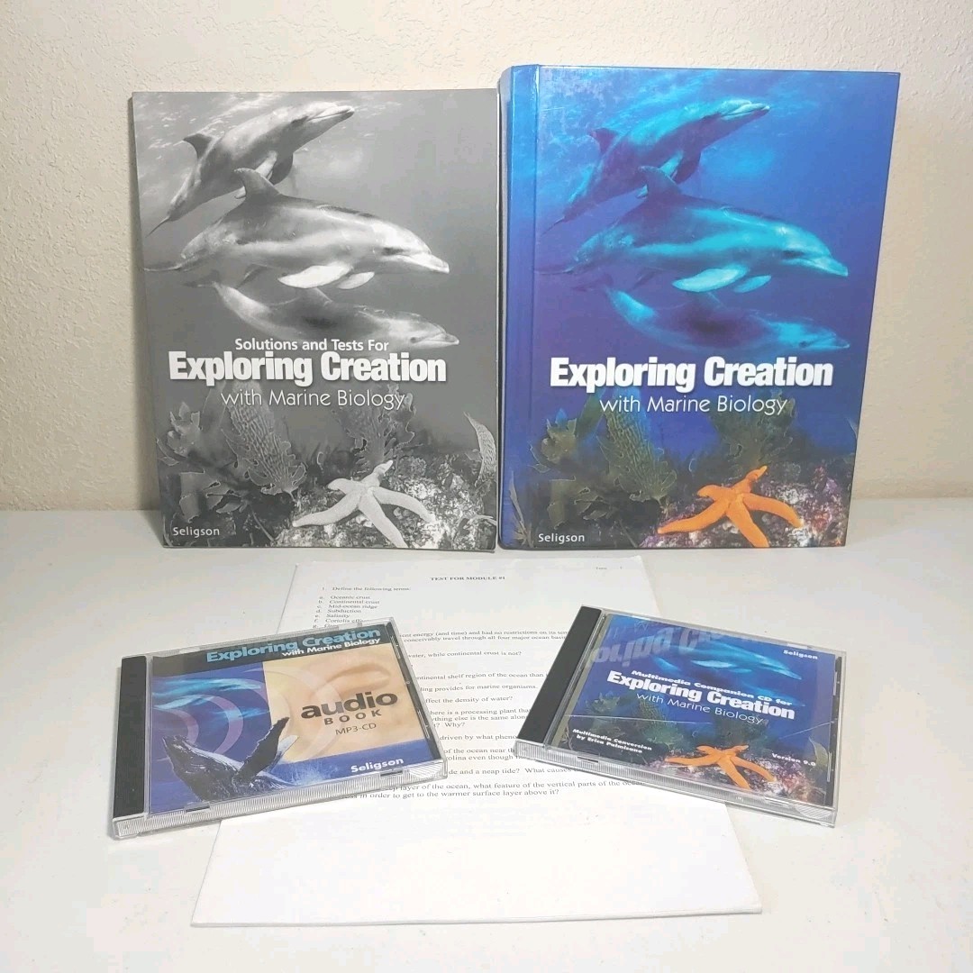 Apologia Exploring Creation With Marine Biology, Text, Solutions & Tests, CD V9