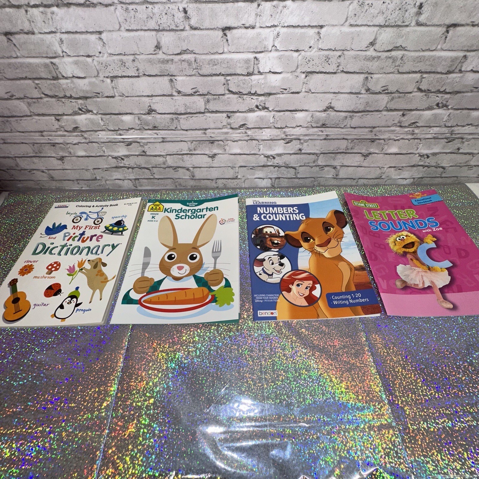 Preschool-Kindergarten Workbooks Lot of 4 Educational Resources Practice