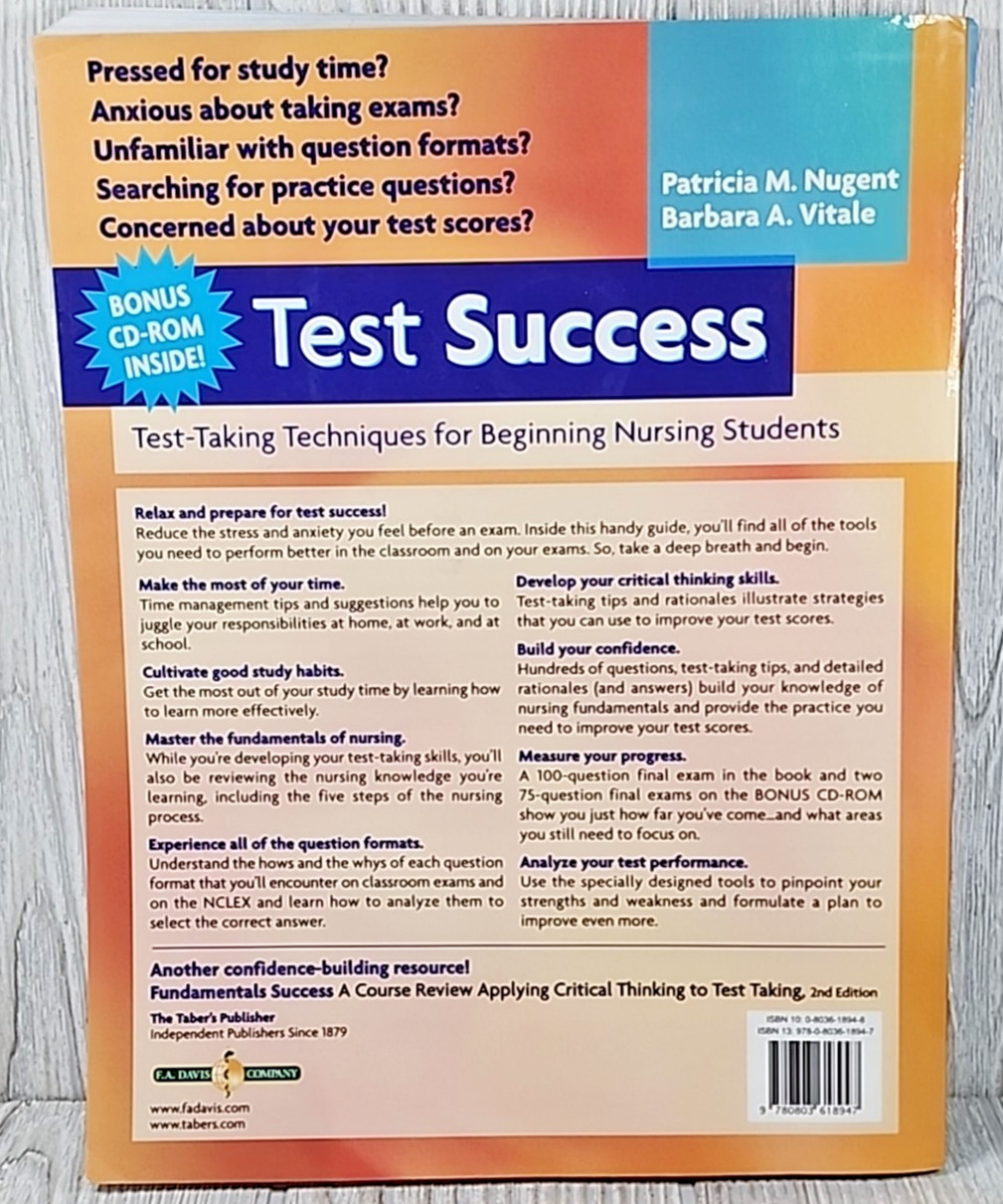 Test Success : Test-Taking Techniques for Beginning Nursing Students 5th Edition