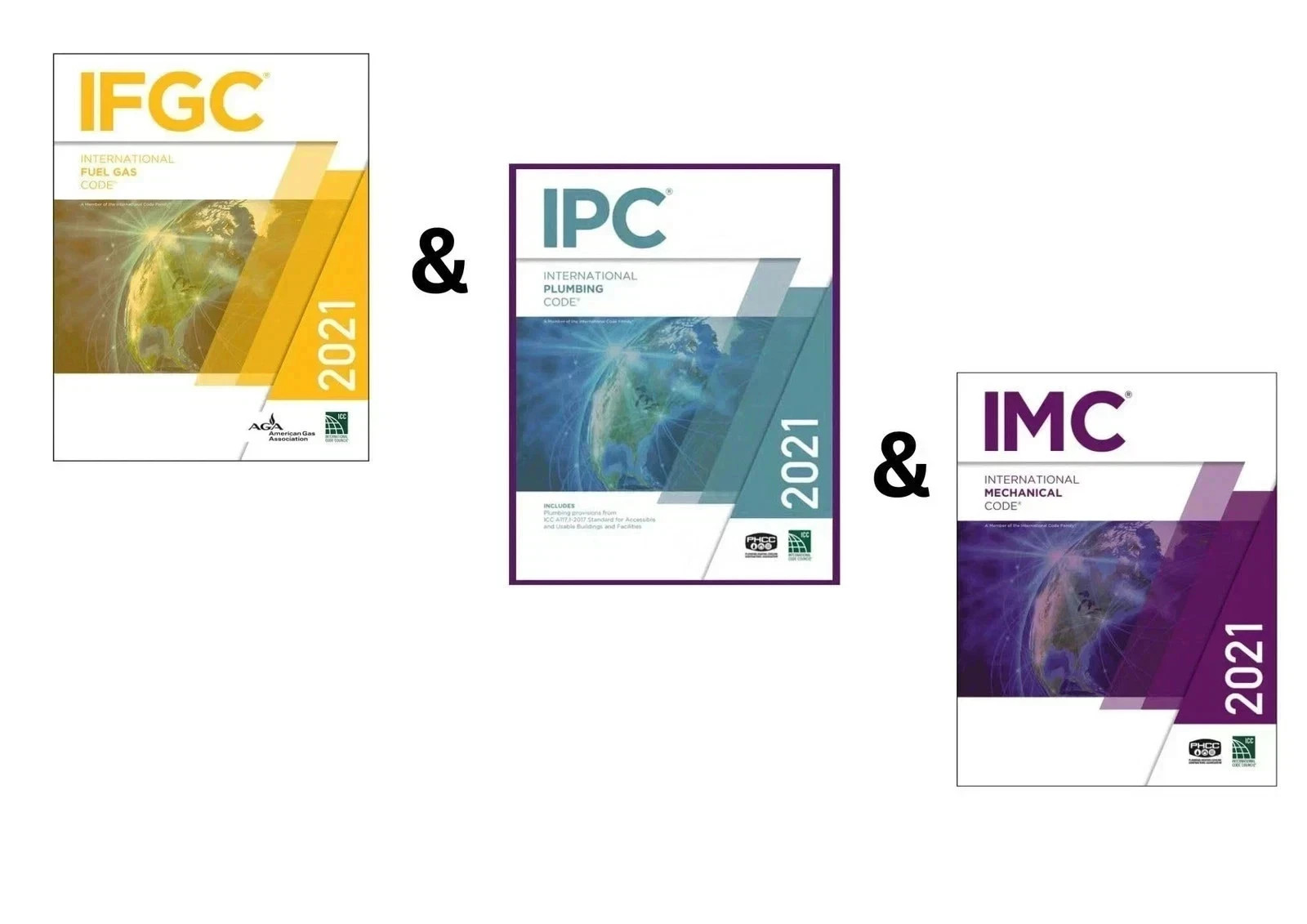 IFGC 2021 AND 2021 IPC AND 2021 IMC combo pack|2021 International Plumbing Code