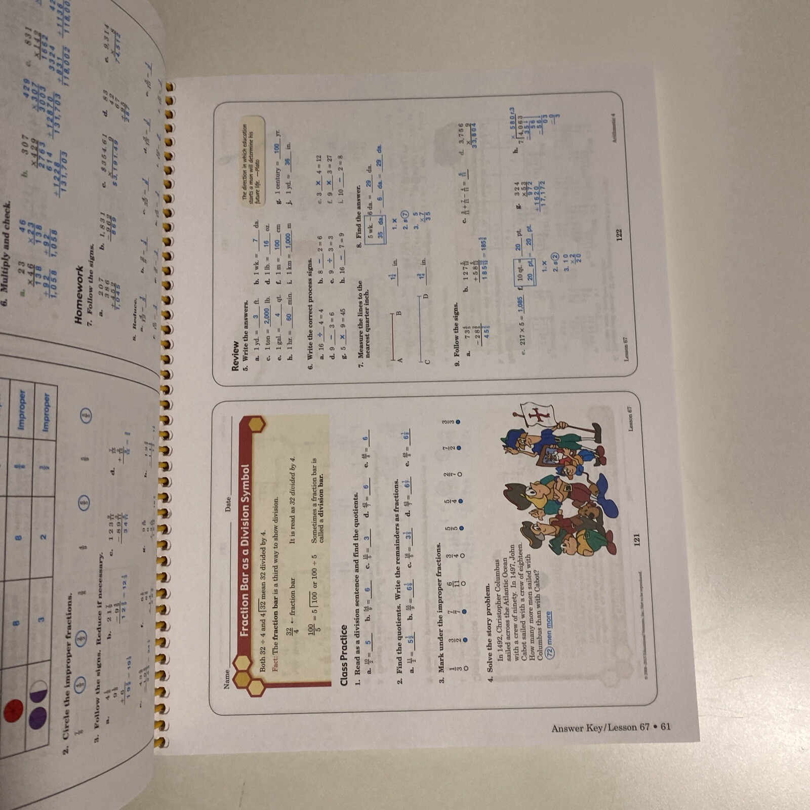 Abeka Arithmetic 4 Work-text Answer Key 4th Edition