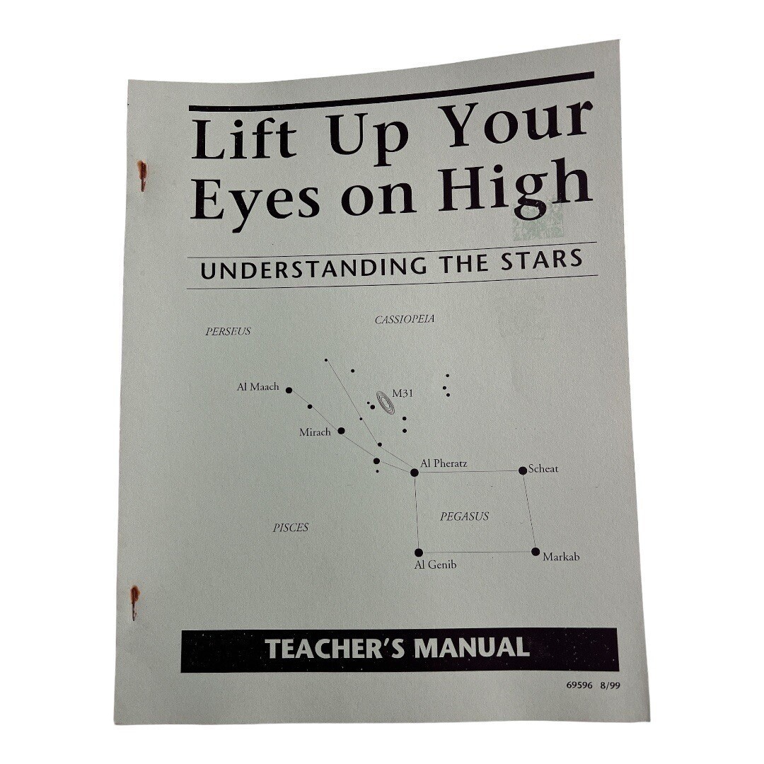 Lift Up Your Eyes on High Understanding the Stars Teachers Manual~CLP 1999~C1 01