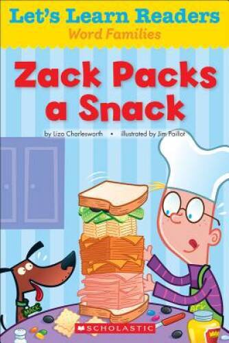 Lets Learn Readers: Zack Packs A Snack – Paperback – GOOD