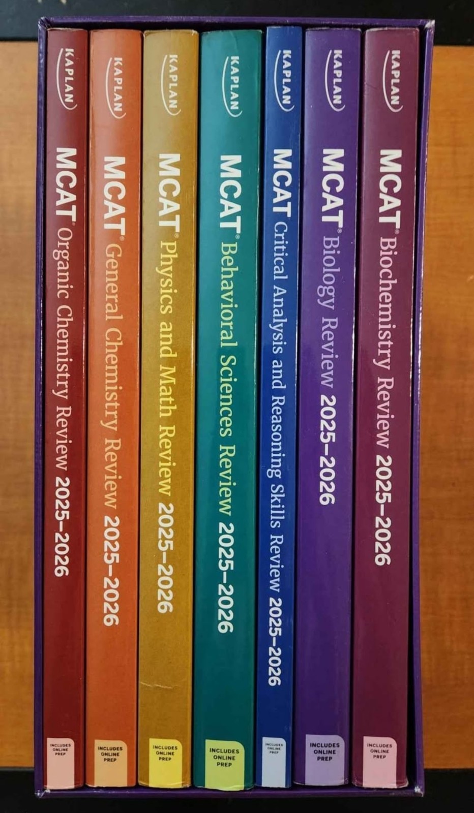 COMPLETE Kaplan MCAT Review Book Set (+extra physics, quick sheet & practice)