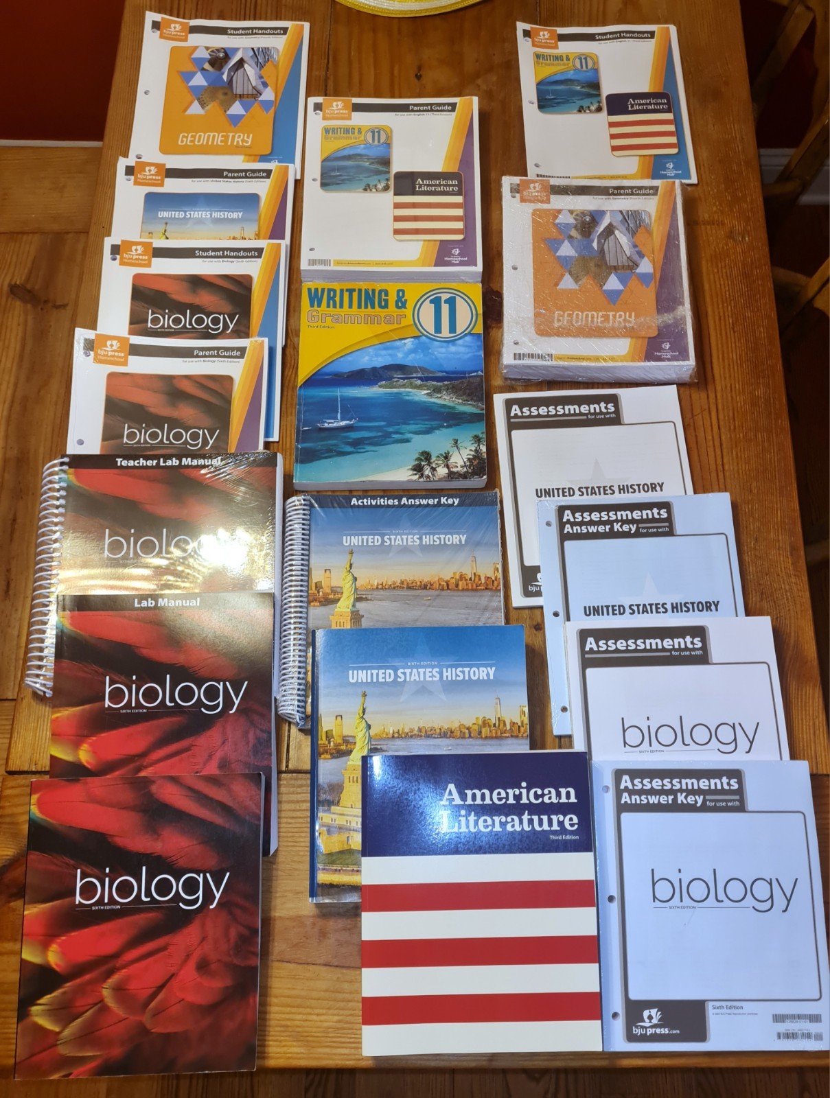 Homeschool Curriculum 11th Grade. BJU Press. Entire Set! Guides, Books, Tests.