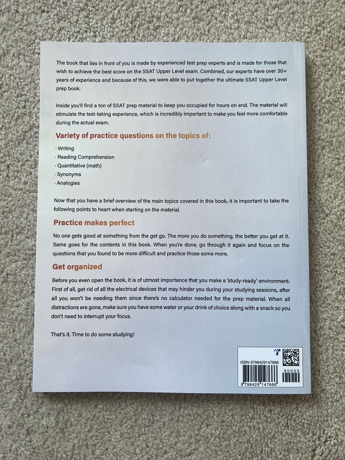 SSAT Upper Level 500+ Practice Questions With Answers, Christopher Turner
