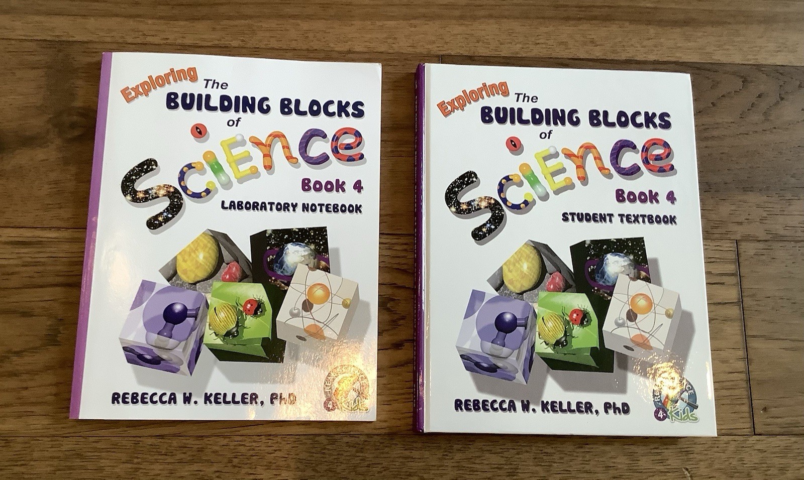 Exploring The Building Blocks Of Science Book 4 ~ Labratory Notebook & Textbook
