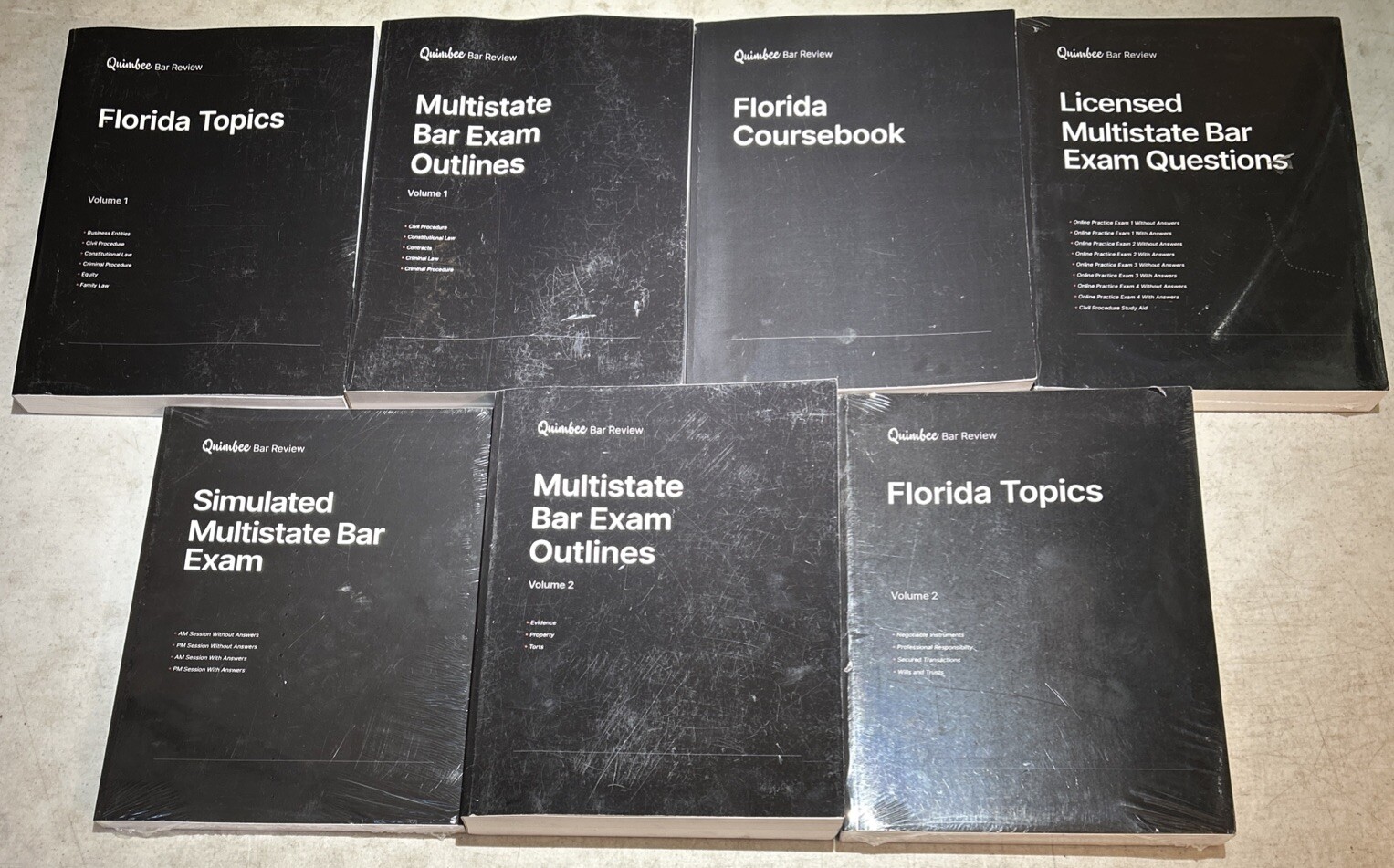 2023 Quimbee Lot Of 7 Bar Review For The Multi State Essay Exam Study Textbooks