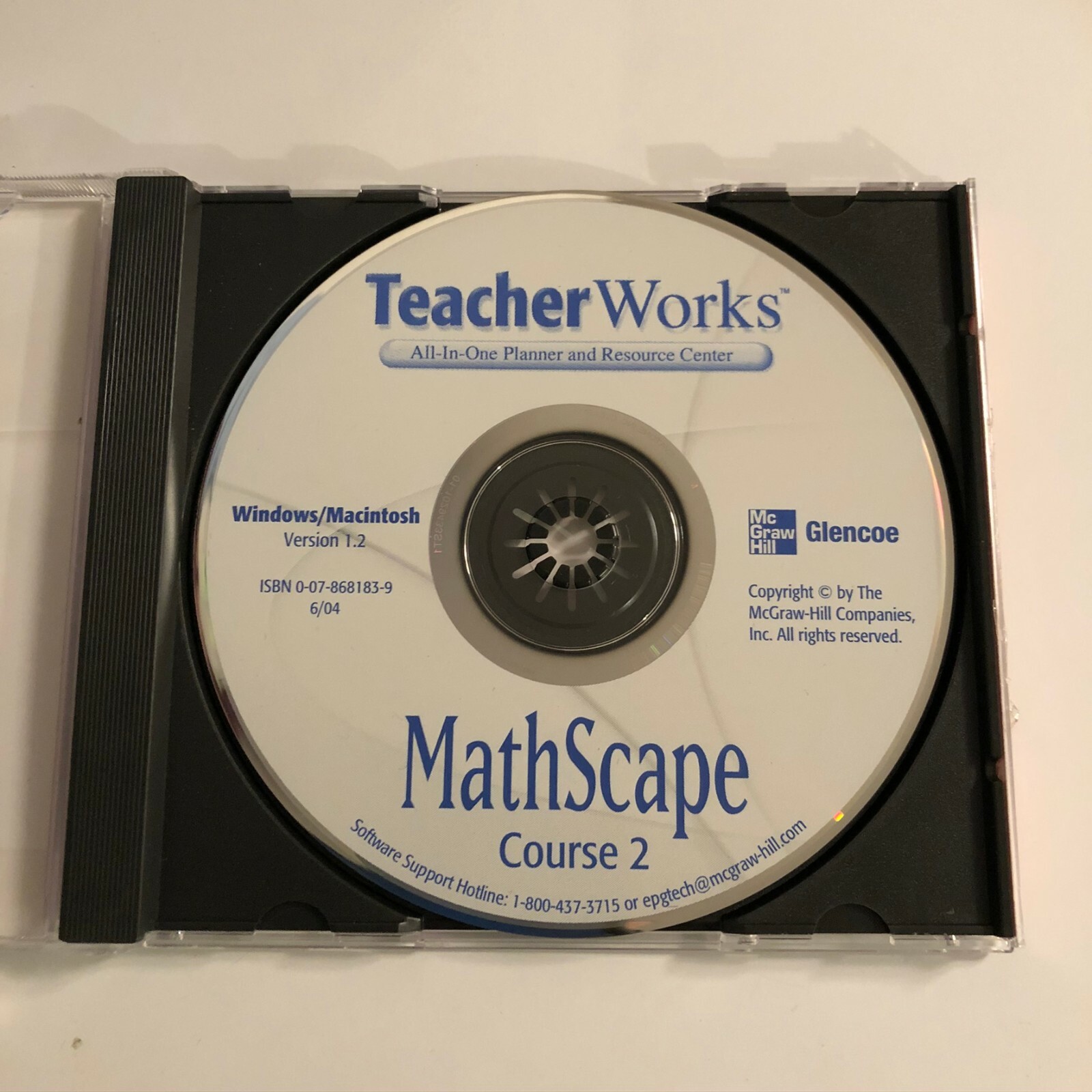 Glencoe TeacherWorks CD MathScape Course 2 CD-ROM All-In-One Planner Resource