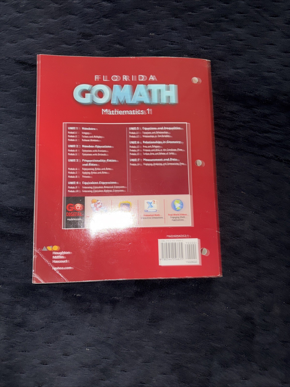 Go Math! Florida Mathematics 1 @2015