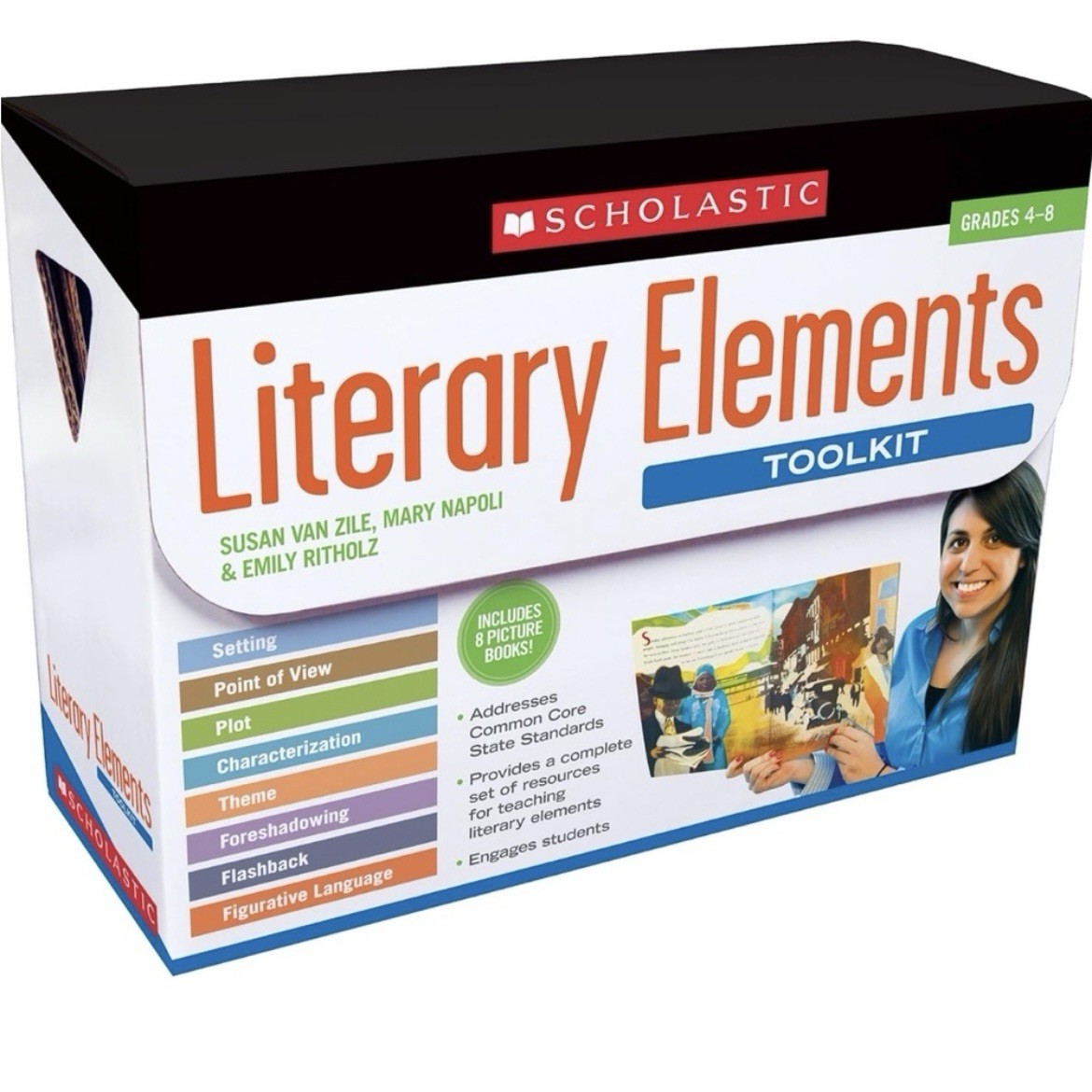 Using Picture Books to Teach 8 Essential Literary Elements. Grades 4-8.