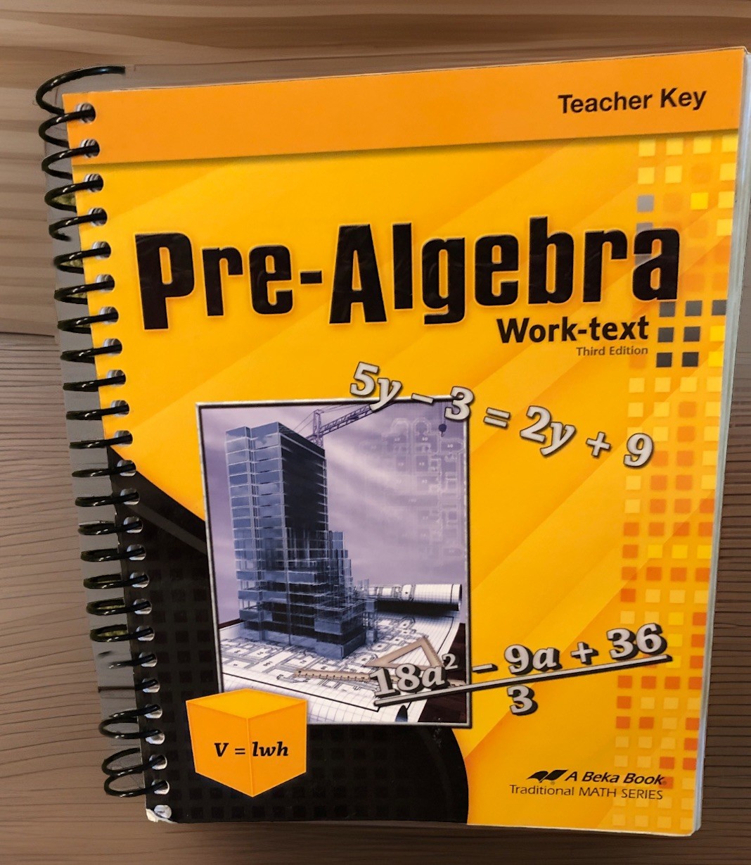 Abeka Pre-Algebra Student/Teacher Work-Text Lot, 9th Grade