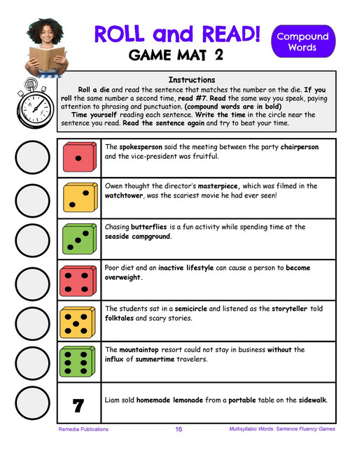 Fluency Builders Reading Intervention Game Set Grades 4+ 2 Books Remedia