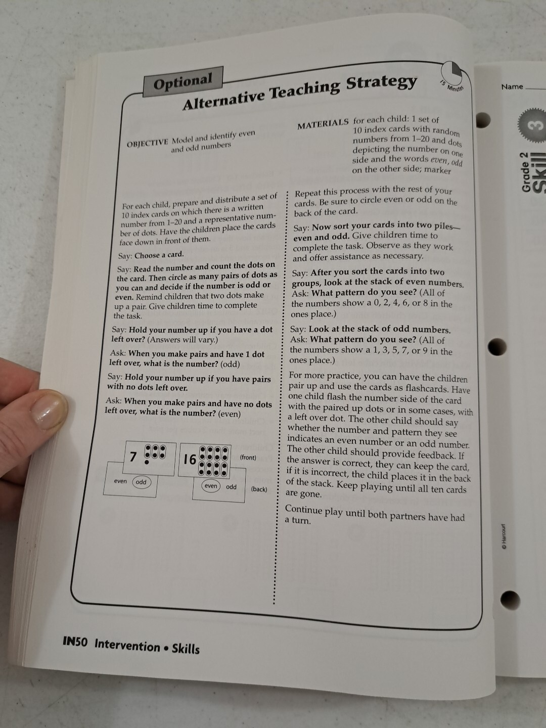 Teacher’s Guide Harcourt Math Intervention Skills-Copying Masters-Practice Instr