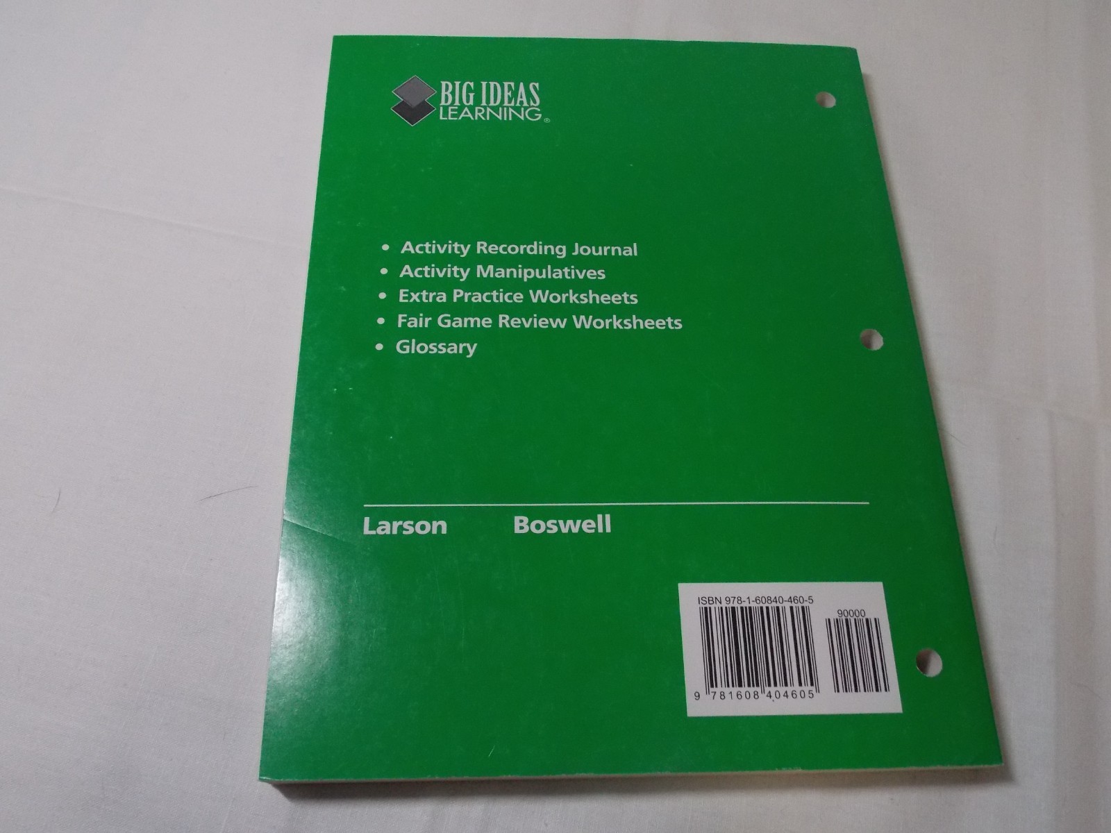 BIG IDEAS MATH: Record & Practice Journal Green/Course 1 HOLT MCDOUGAL